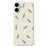 For iPhone 17 Case Hand Drawn Trees Pattern Printing Straight Edge TPU Phone Back Cover - Beige - 1