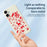 For iPhone 17 Case Hand Drawn Christmas Pattern Printing Straight Edge TPU Phone Back Cover - Beige - 3