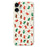For iPhone 17 Case Red and Green Socks Pattern Printing Straight Edge TPU Phone Back Cover - Beige - 1