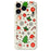For iPhone 18 Pro Max / 17 Pro Max Case Christmas Elements Pattern Printing Straight Edge TPU Phone Back Cover - Beige - 1