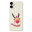 For iPhone 17 Case Smiling Deer Pattern Printing Straight Edge TPU Phone Back Cover - Beige - 1