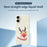 For iPhone 17 Case Smiling Deer Pattern Printing Straight Edge TPU Phone Back Cover - Beige - 2