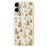For iPhone 17 Case Brown Christmas Tree Gingerbread Pattern Printing Straight Edge TPU Phone Back Cover - Beige - 1