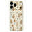 For iPhone 18 Pro Max / 17 Pro Max Case Brown Christmas Tree Gingerbread Pattern Printing Straight Edge TPU Phone Back Cover - Beige - 1