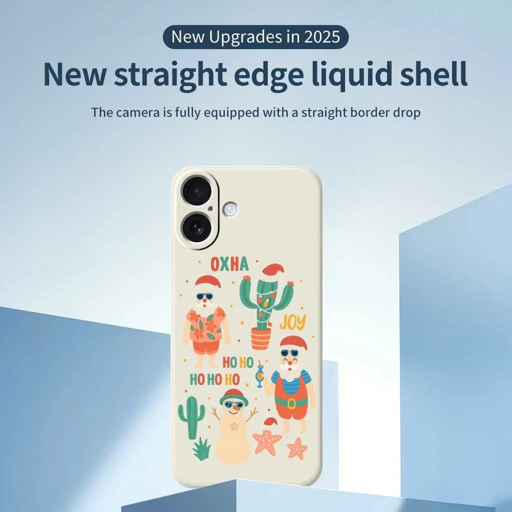 For iPhone 17 Case Fun Playing Pattern Printing Straight Edge TPU Phone Back Cover - Beige - 2