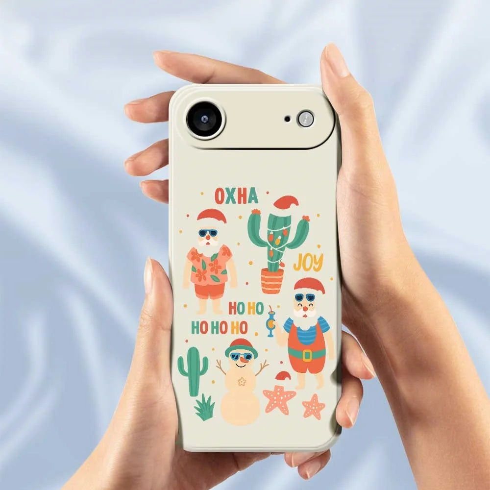 For iPhone Air Case Fun Playing Pattern Printing Straight Edge TPU Phone Back Cover - Beige - 5
