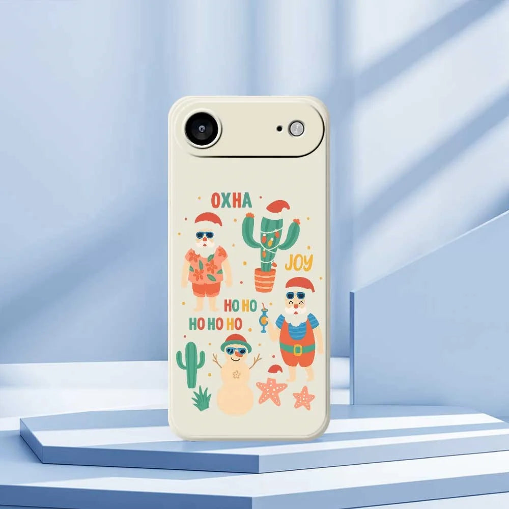 For iPhone Air Case Fun Playing Pattern Printing Straight Edge TPU Phone Back Cover - Beige - 7