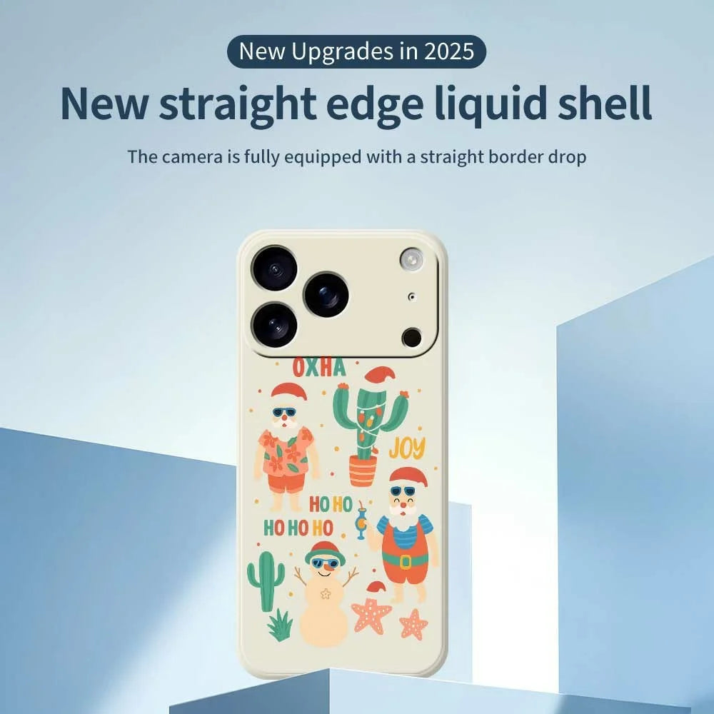 For iPhone 18 Pro Max / 17 Pro Max Case Fun Playing Pattern Printing Straight Edge TPU Phone Back Cover - Beige - 2