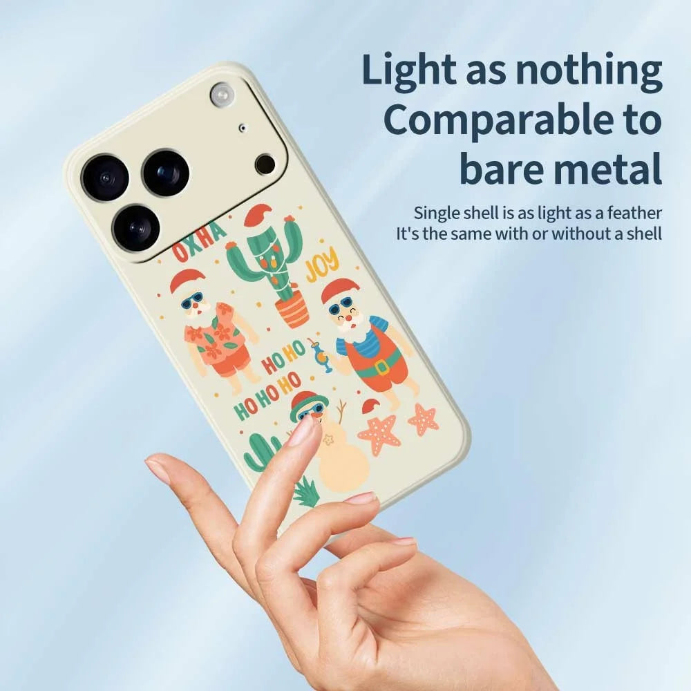For iPhone 18 Pro Max / 17 Pro Max Case Fun Playing Pattern Printing Straight Edge TPU Phone Back Cover - Beige - 3