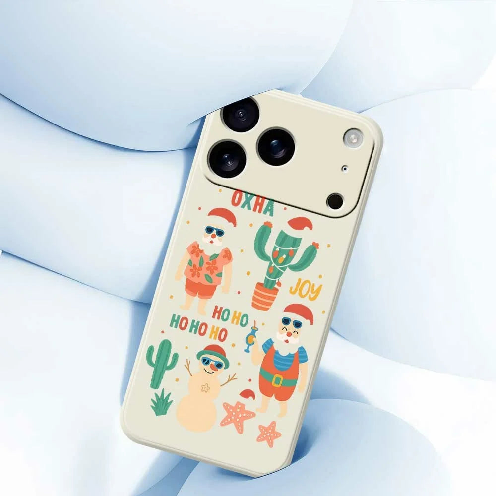 For iPhone 18 Pro Max / 17 Pro Max Case Fun Playing Pattern Printing Straight Edge TPU Phone Back Cover - Beige - 4
