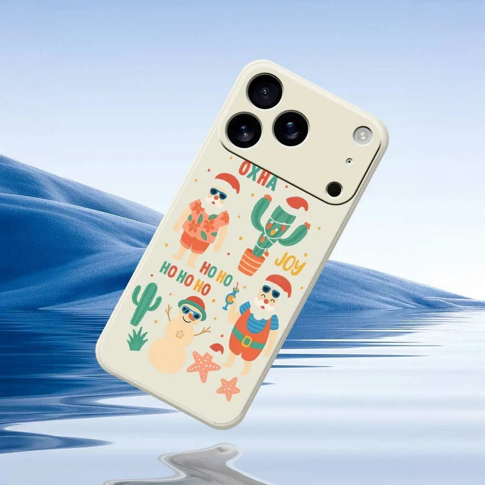 For iPhone 18 Pro Max / 17 Pro Max Case Fun Playing Pattern Printing Straight Edge TPU Phone Back Cover - Beige - 6
