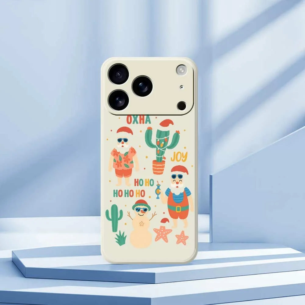 For iPhone 18 Pro Max / 17 Pro Max Case Fun Playing Pattern Printing Straight Edge TPU Phone Back Cover - Beige - 7