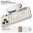 For iPhone 17 Pro Case Compatible with MagSafe RFID Blocking Leather Phone Cover - Desert Gold - 7