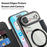For iPhone Air Case Compatible with MagSafe RFID Blocking Leather Phone Cover - Black - 6