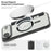 For iPhone Air Case Compatible with MagSafe RFID Blocking Leather Phone Cover - Black - 7