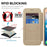 For iPhone 17 Pro Max Case Compatible with MagSafe RFID Blocking Card Holder Leather Phone Cover - Desert Gold - 4