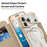 For iPhone 17 Pro Max Case Compatible with MagSafe RFID Blocking Card Holder Leather Phone Cover - Desert Gold - 6