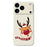 For iPhone 18 Pro / 17 Pro Case Deer Head Pattern Printing Straight Edge TPU Phone Back Cover - Beige - 1