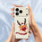 For iPhone 18 Pro / 17 Pro Case Deer Head Pattern Printing Straight Edge TPU Phone Back Cover - Beige - 4