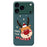 For iPhone 18 Pro Max / 17 Pro Max Case Deer Head Pattern Printing Straight Edge TPU Phone Back Cover - Green - 1
