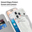 For iPhone 17 Pro Case Compatible with MagSafe Rhombus PU Leather Phone Cover - Titanium Grey - 6