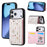 For iPhone 18 Pro / 17 Pro Case Flower Leather TPU RFID Blocking Phone Cover Card Slots - Dried Flower - 1