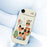 For iPhone Air Case Christmas Gift Deer Pattern Printing Straight Edge TPU Phone Back Cover - Beige - 4