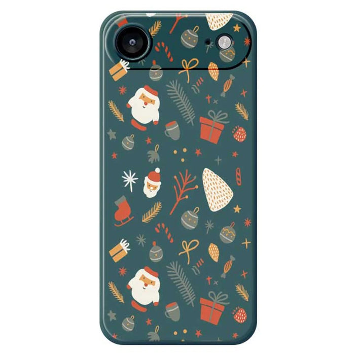 For iPhone Air Case Candy Gifts Pattern Printing Straight Edge TPU Phone Back Cover - Green - 1