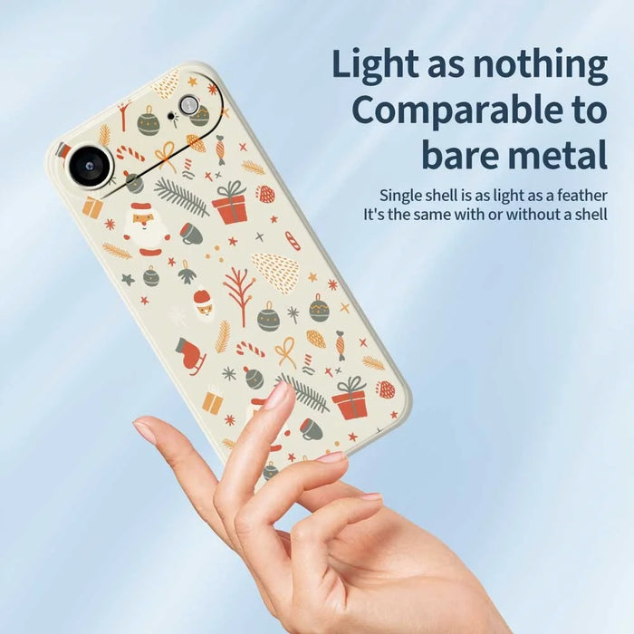 For iPhone Air Case Candy Gifts Pattern Printing Straight Edge TPU Phone Back Cover - Green - 3