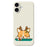 For iPhone 17 Case Cute Deer Pattern Printing Straight Edge TPU Phone Back Cover - Beige - 1