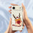 For iPhone Air Case Snowflake Deer Head Pattern Printing Straight Edge TPU Phone Back Cover - Beige - 4