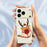 For iPhone 18 Pro / 17 Pro Case Snowflake Deer Head Pattern Printing Straight Edge TPU Phone Back Cover - Beige - 4