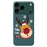 For iPhone 18 Pro Max / 17 Pro Max Case Snowflake Deer Head Pattern Printing Straight Edge TPU Phone Back Cover - Green - 1