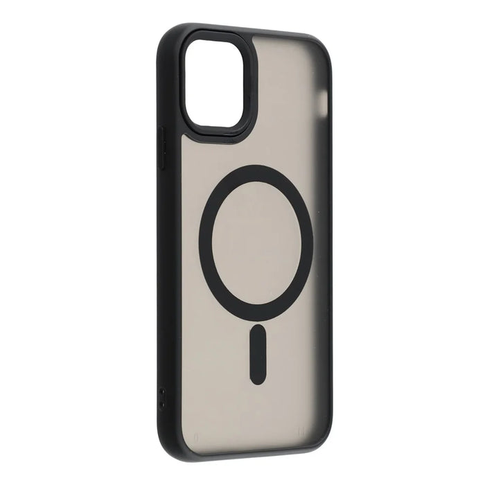 For iPhone 11 Case Compatible with MagSafe Skin-Touch PC + TPU Phone Cover - Black - 3