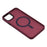 For iPhone 11 Pro Max Case Compatible with MagSafe Skin-Touch PC + TPU Phone Cover - Wine Red - 4