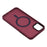For iPhone 11 Pro Max Case Compatible with MagSafe Skin-Touch PC + TPU Phone Cover - Wine Red - 5