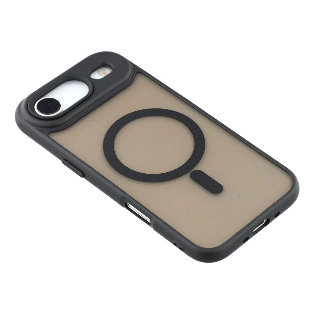 For iPhone Air Case Compatible with MagSafe Skin-Touch PC + TPU Phone Cover - Blue - Black - 4