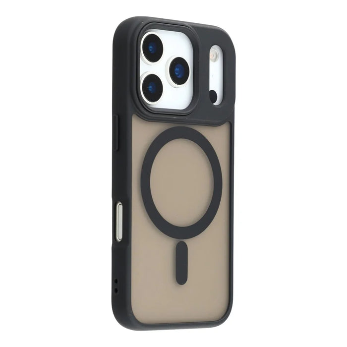 For iPhone 17 Pro Max Case Compatible with MagSafe Skin-Touch PC + TPU Phone Cover - Black - 1