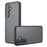 For Samsung Galaxy S25 Case Skin-Touch TPU + PC Matte Phone Back Cover, Transparent Black - 1