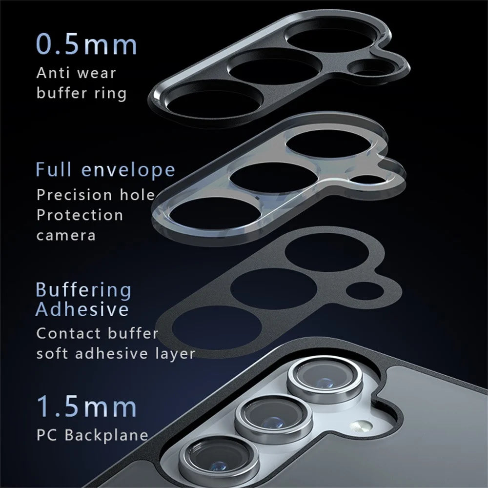 For Samsung Galaxy S25 Case TPU + PC Shockproof Clear Phone Cover - 4