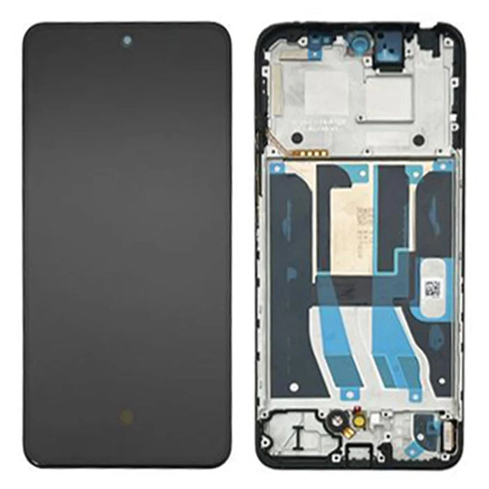 For Realme 12+ 5G OEM Grade S AMOLED Screen and Digitizer Assembly + Frame Part (Without Logo) - 1