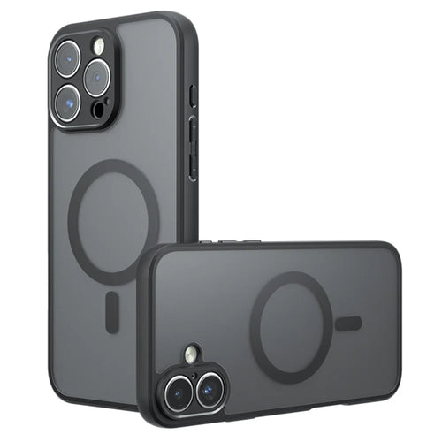 For iPhone 16 Pro Max Case Compatible with MagSafe TPU + PC Matte Skin Touch Phone Cover - 1