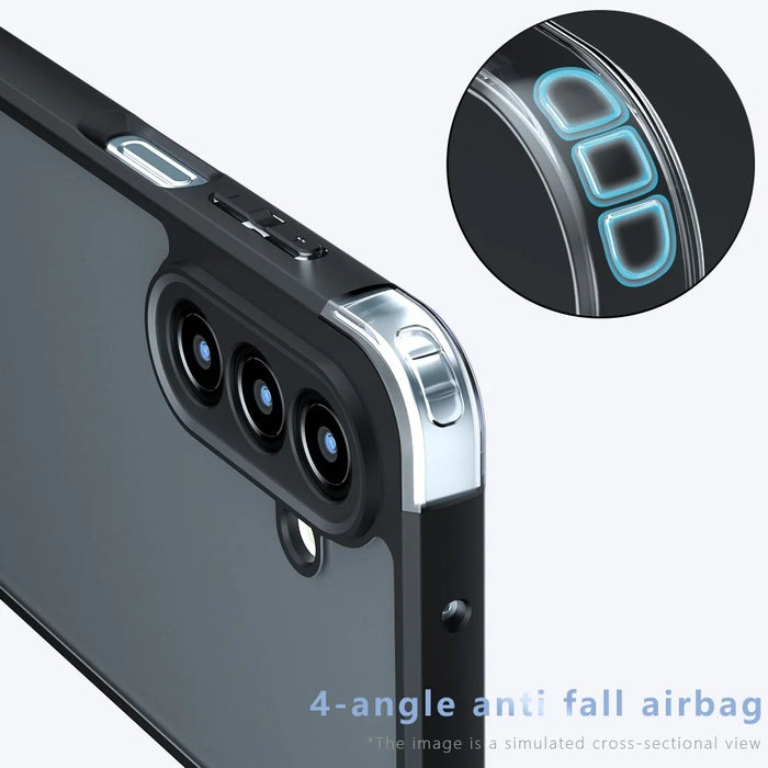 For Samsung Galaxy A34 5G Case TPU + PC Shockproof Clear Phone Cover - 5