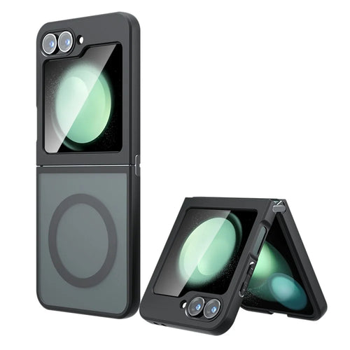 For Samsung Galaxy Z Flip5 5G Magnetic Case TPU + PC Matte Skin Touch Phone Cover - 1