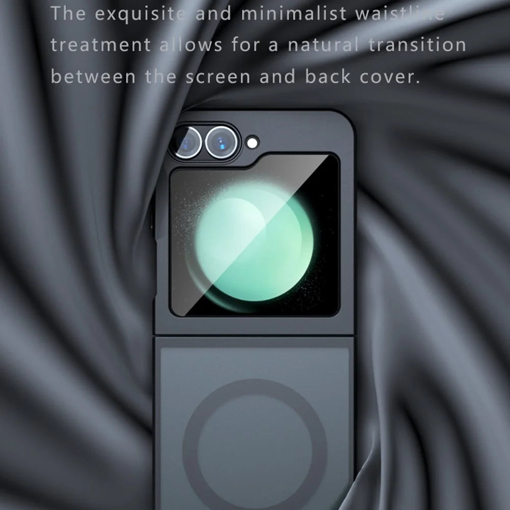 For Samsung Galaxy Z Flip5 5G Magnetic Case TPU + PC Matte Skin Touch Phone Cover - 6