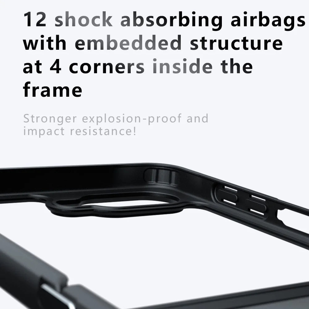 For Samsung Galaxy Z Flip7 5G Case Magnetic Case Clear TPU + PC Shockproof Phone Cover - 2