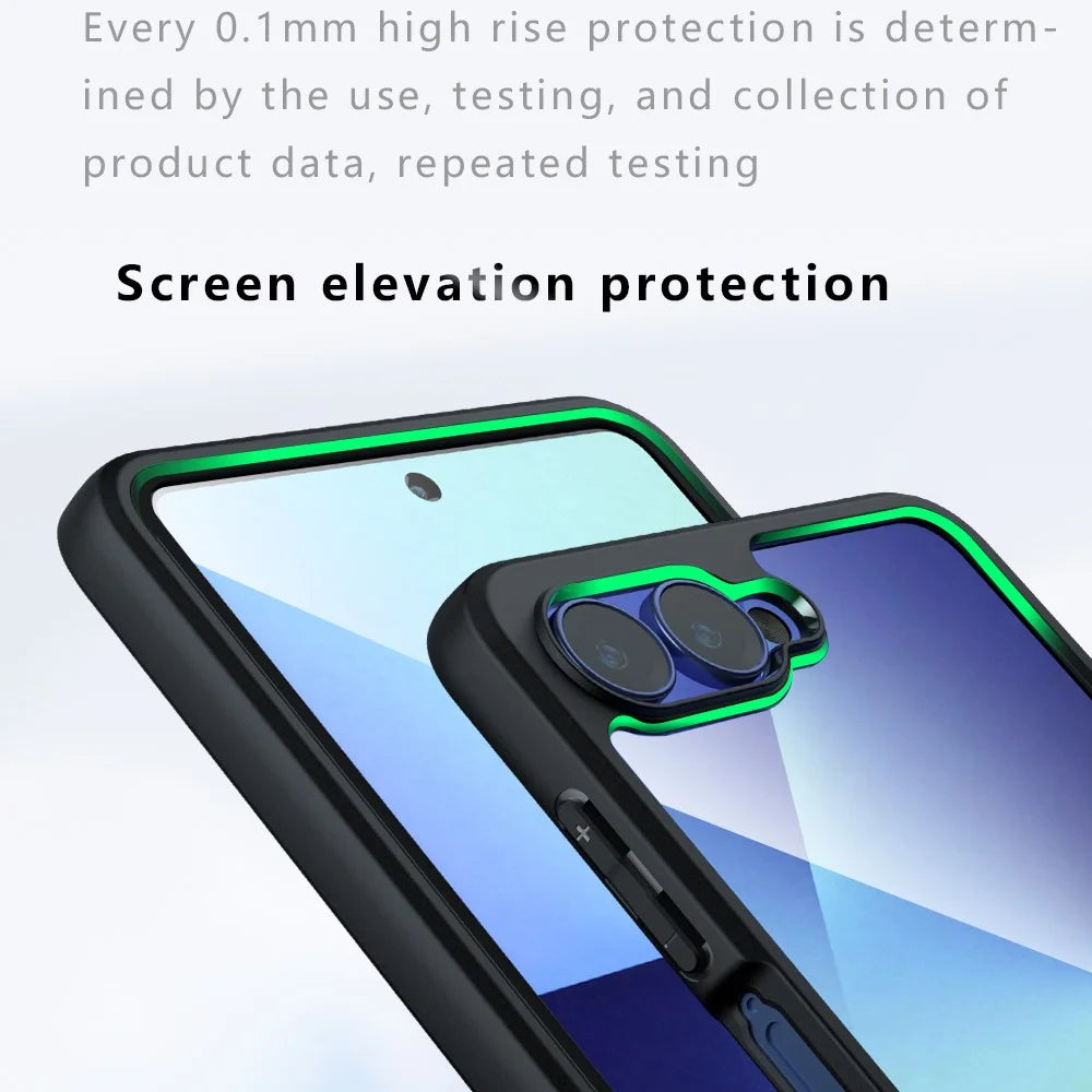 For Samsung Galaxy Z Flip7 5G Case Magnetic Case Clear TPU + PC Shockproof Phone Cover - 3