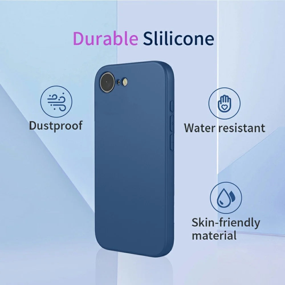 For iPhone 17e / 16e Case Soft TPU Shockproof Protective Phone Cover - Blue - 4