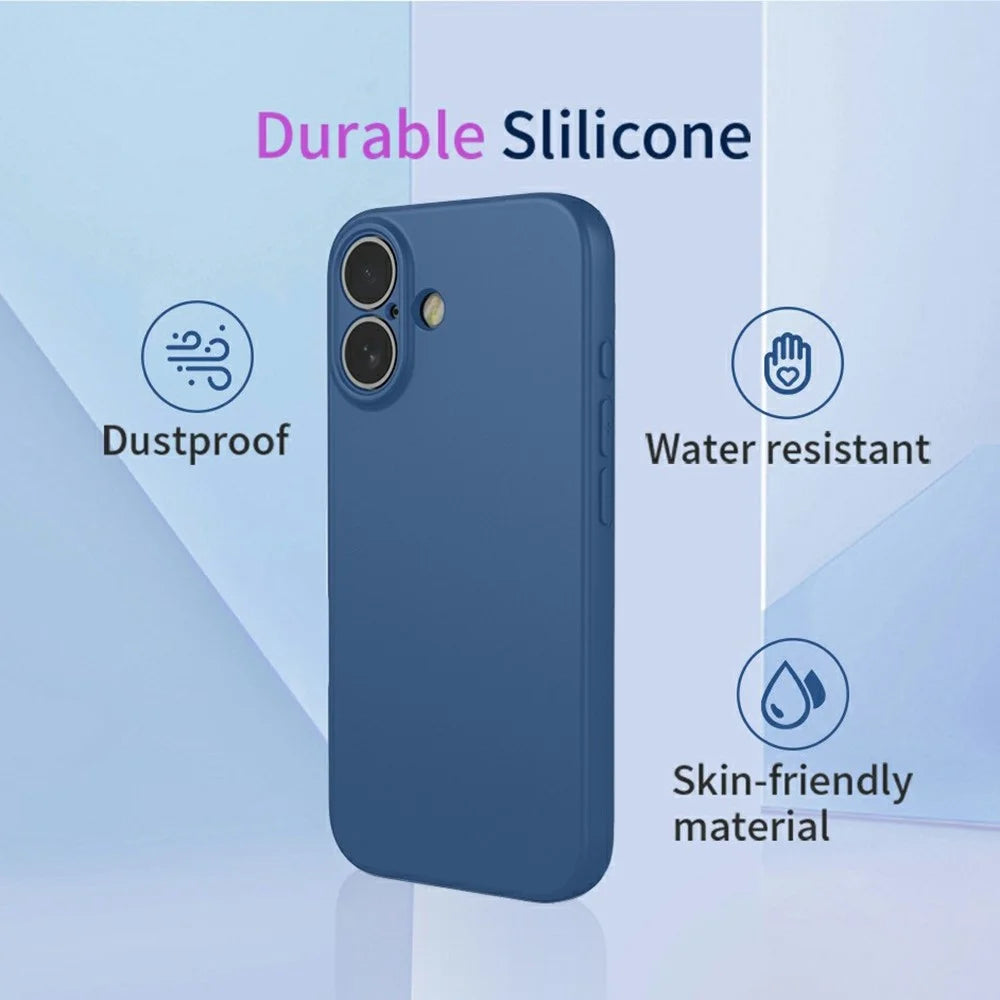 For iPhone 17 Case Soft TPU Shockproof Protective Phone Cover - Blue - 4