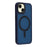 For iPhone 14  /  13 Case Compatible with MagSafe Skin-Touch PC + TPU Phone Cover - Navy Blue - 1